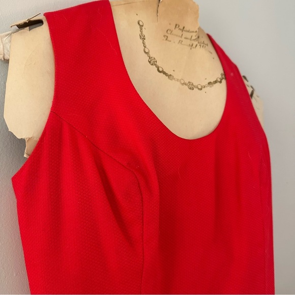 Vintage 1960s Lanz Originals Maxi Dress Red Bodice & Folk Art Print Skirt Sz 7 - Picture 11 of 11